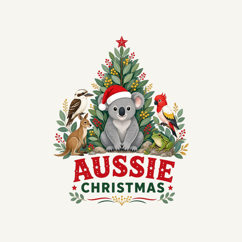 Aussie Animals Christmas Tree Personalised Santa Sack
