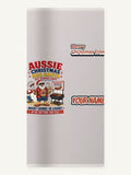 Aussie Barbie Santa Sizzle Personalised Beach Towel