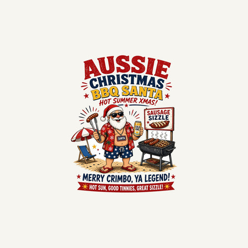 Aussie Barbie Santa Sizzle Personalised Christmas Mug