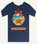 Aussie Beach Christmas Bauble Personalised Kids Tee and Baby Bodysuit
