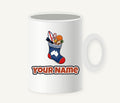 Aussie Beach Christmas Stocking Personalised Christmas Mug