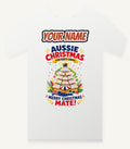 Aussie Christmas Cookie Tree Personalised Christmas T-Shirt and Hoodie