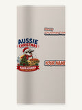 Aussie Kookaburra Christmas Personalised Beach Towel