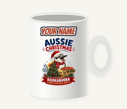 Aussie Kookaburra Christmas Personalised Christmas Mug