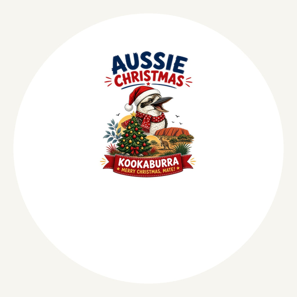 Aussie Kookaburra Christmas Personalised Pewter Christmas Ornament