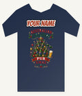 Aussie Pub Christmas Tree Personalised Kids and Baby Christmas Tee