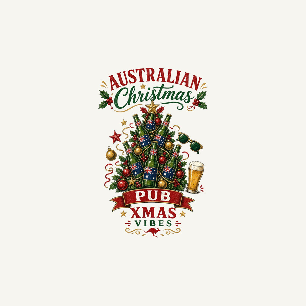 Aussie Pub Christmas Tree Personalised Christmas Mug