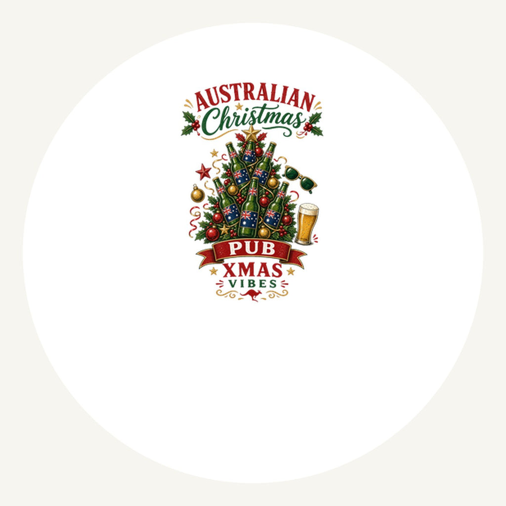 Aussie Pub Christmas Tree Personalised Pewter Christmas Ornament