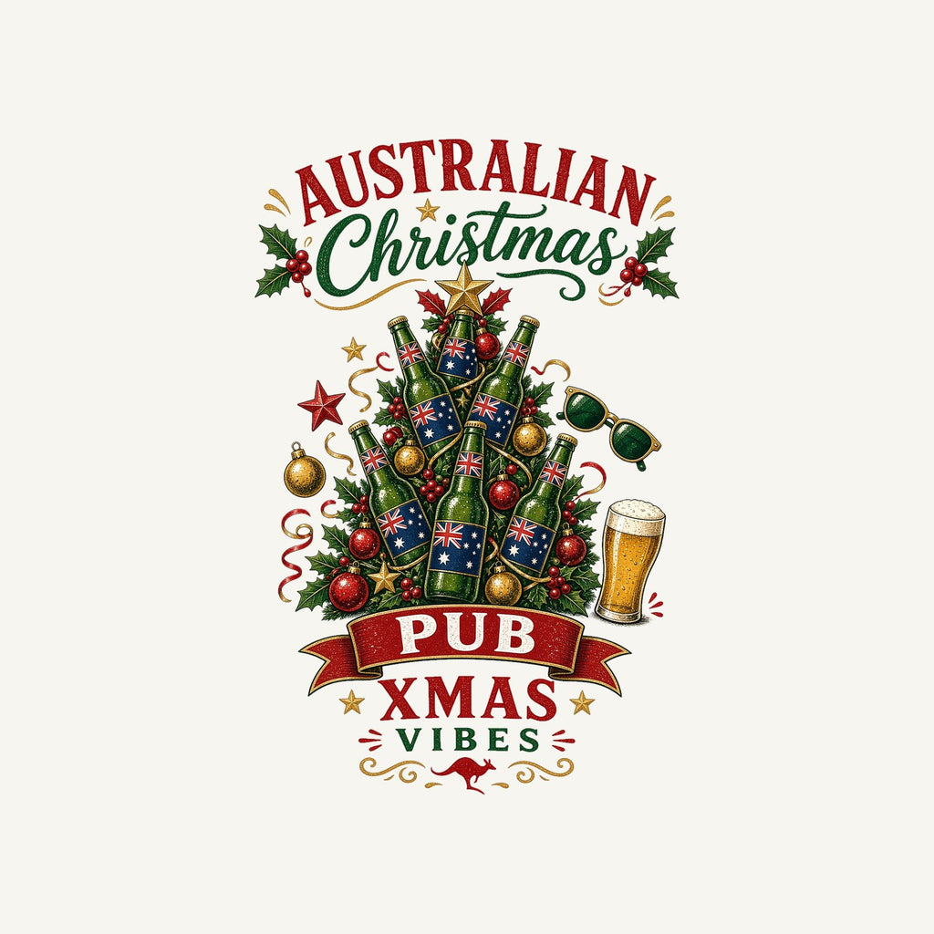 Aussie Pub Christmas Tree Personalised Santa Sack