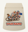 Aussie Seashell Christmas Sleigh Personalised Santa Sack