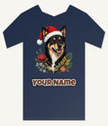 Australian Kelpie Christmas Personalised Kids Tee and Baby Bodysuit