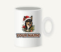 Australian Kelpie Christmas Personalised Christmas Mug