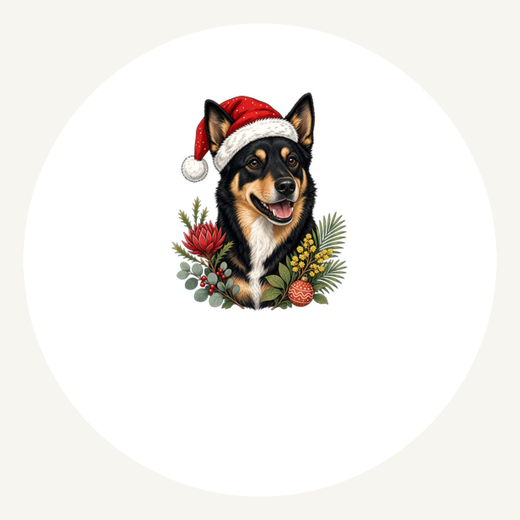 Australian Kelpie Personalised Pewter Christmas Ornament