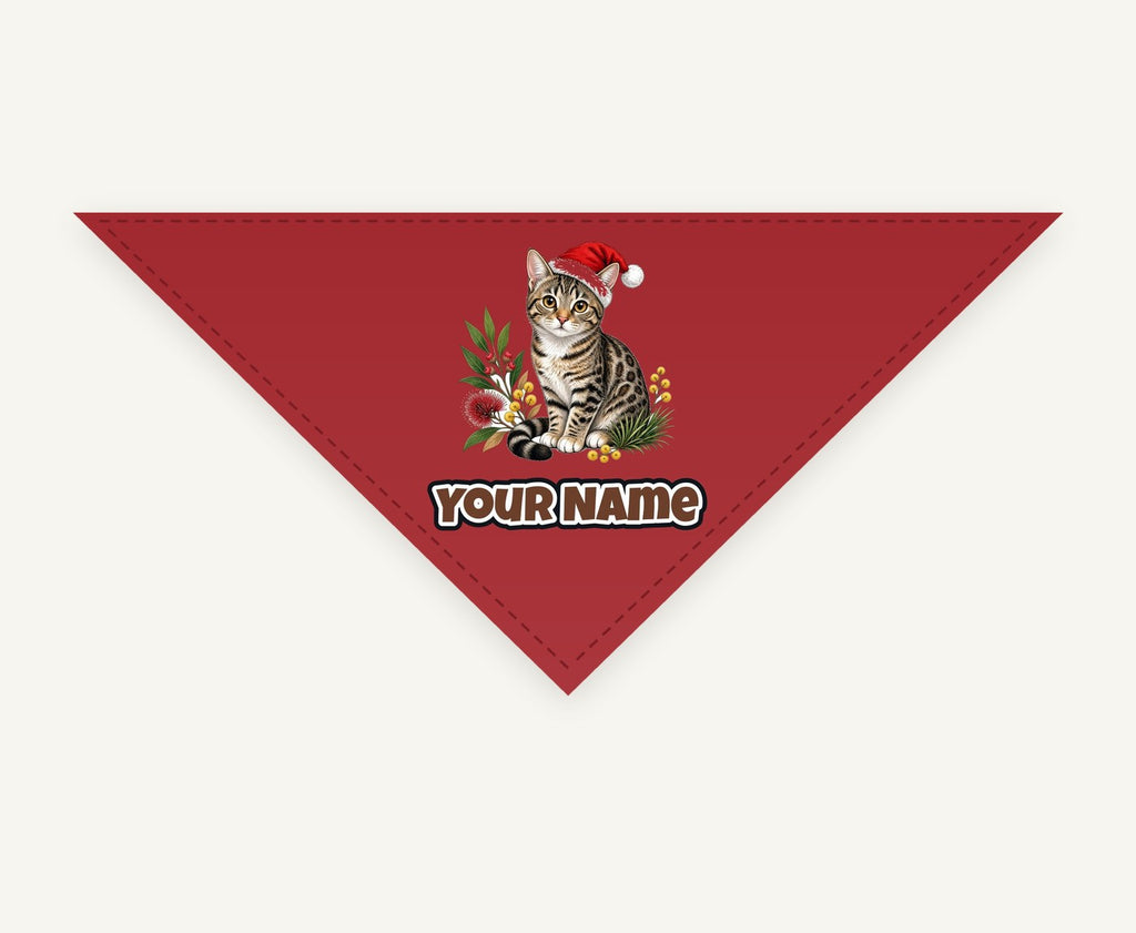 Australian Mist personalised Christmas pet bandana, tie-on style
