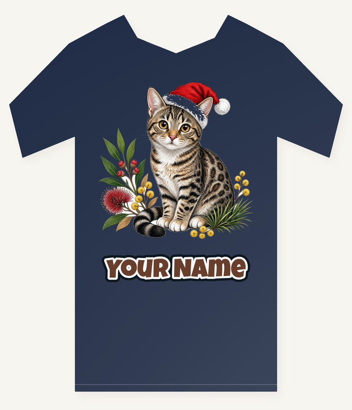 Australian Mist Christmas Personalised Kids Tee and Baby Bodysuit
