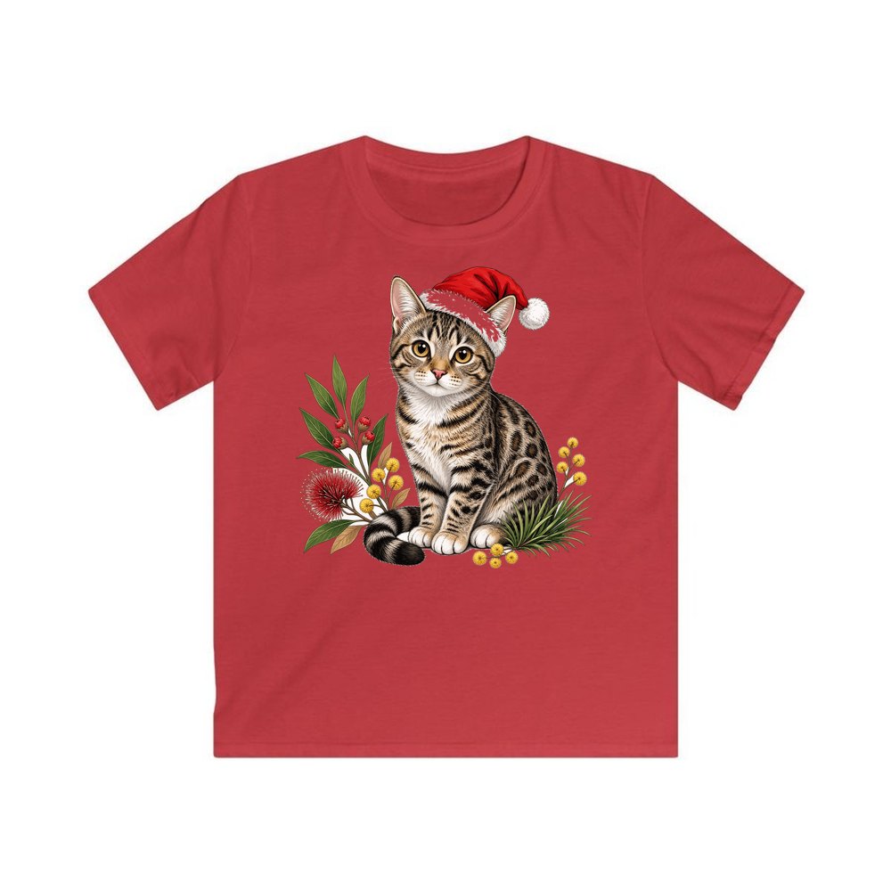 Australian Mist personalised kids Christmas tee in red