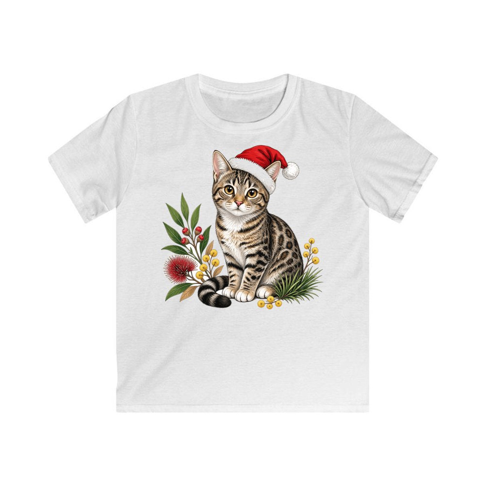 Australian Mist personalised kids Christmas tee in white