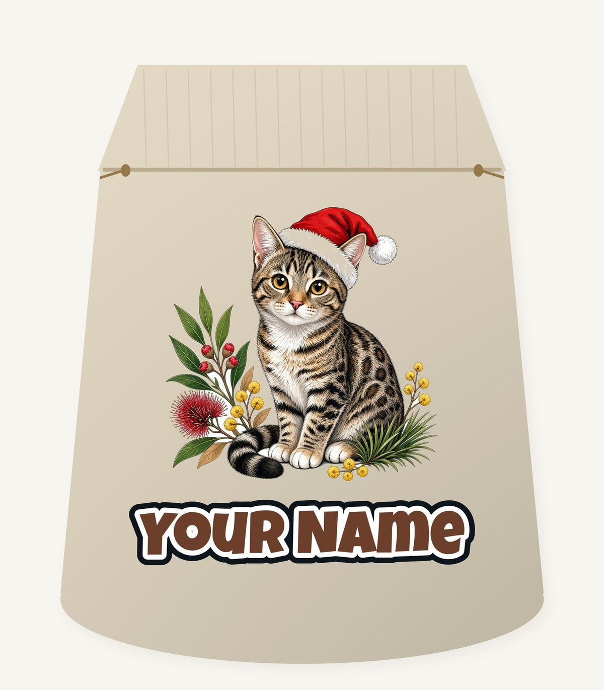 Australian Mist Christmas Personalised Santa Sack