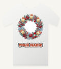 Australian Native Banksia Wreath Personalised Christmas T-Shirt and Hoodie