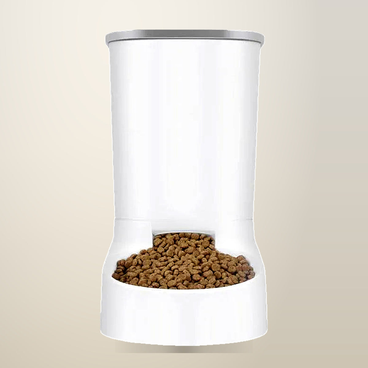Gravity Pet Food and Water Feeder Bowl Set, on a plain cream background