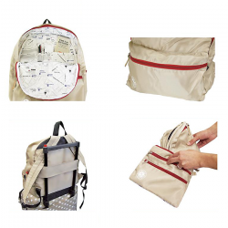 ATFIRST Preppy Backpack with Pouch, 32 x 12 x 40 cm