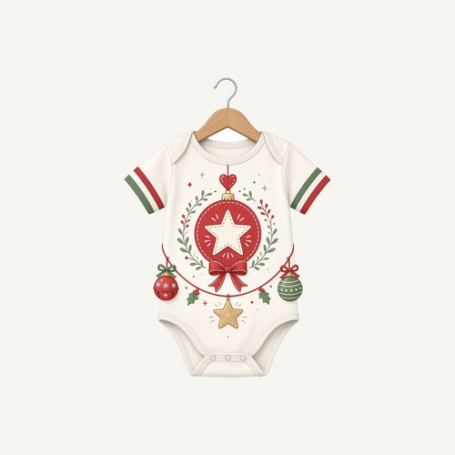 Baby Christmas Bodysuit Personalised Kids Tee and Baby Bodysuit