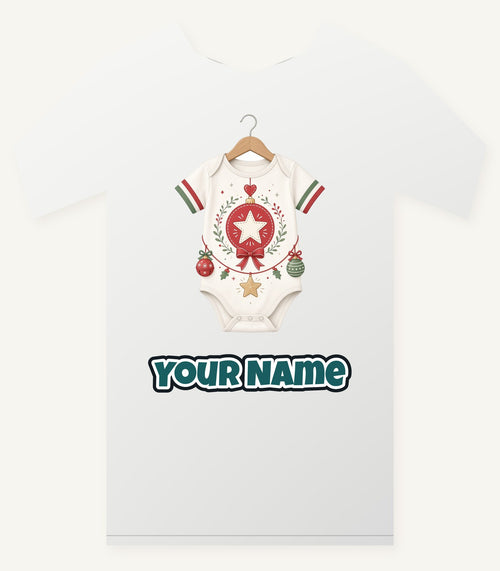 Baby Christmas Bodysuit Personalised Christmas T-Shirt and Hoodie