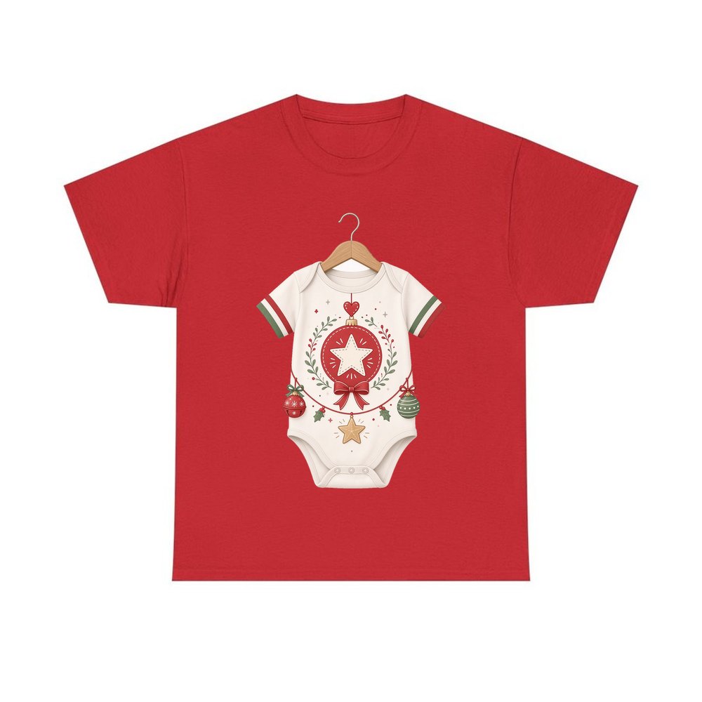 Baby Christmas Bodysuit personalised Christmas T-shirt in red