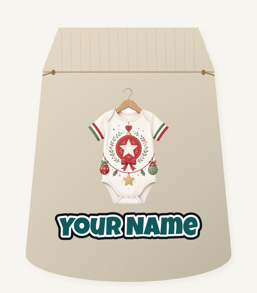 Baby Christmas Bodysuit Personalised Santa Sack