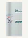 Baby Elephant First Christmas Personalised Beach Towel