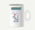 Baby Elephant First Christmas Personalised Christmas Mug