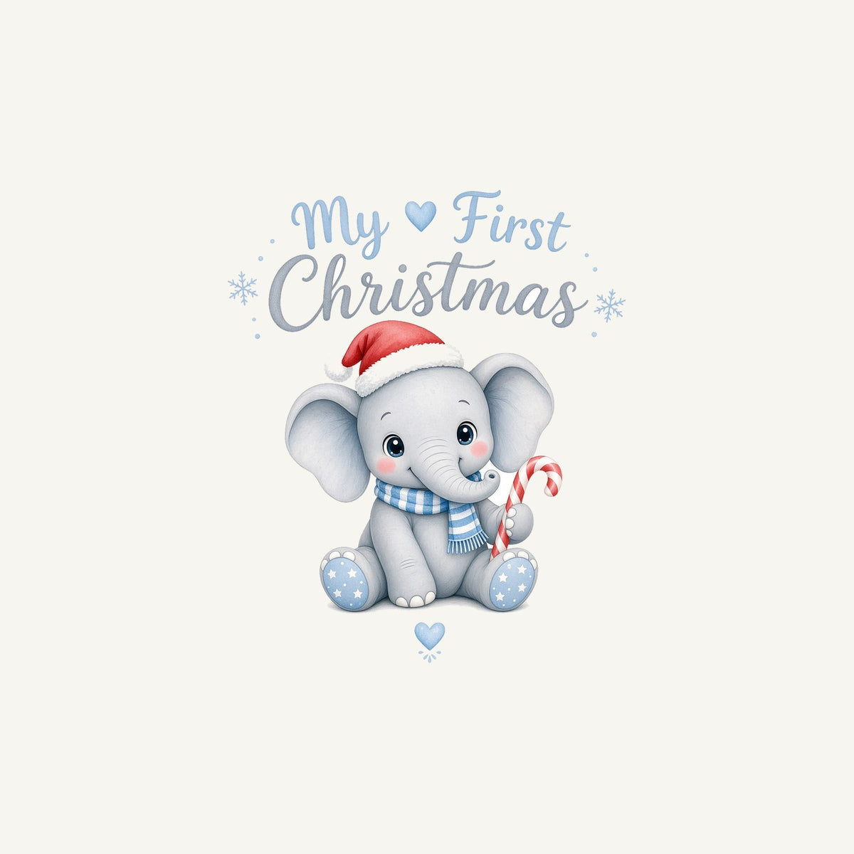 Baby Elephant First Christmas Personalised Christmas Mug