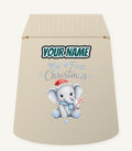 Baby Elephant First Christmas Personalised Santa Sack