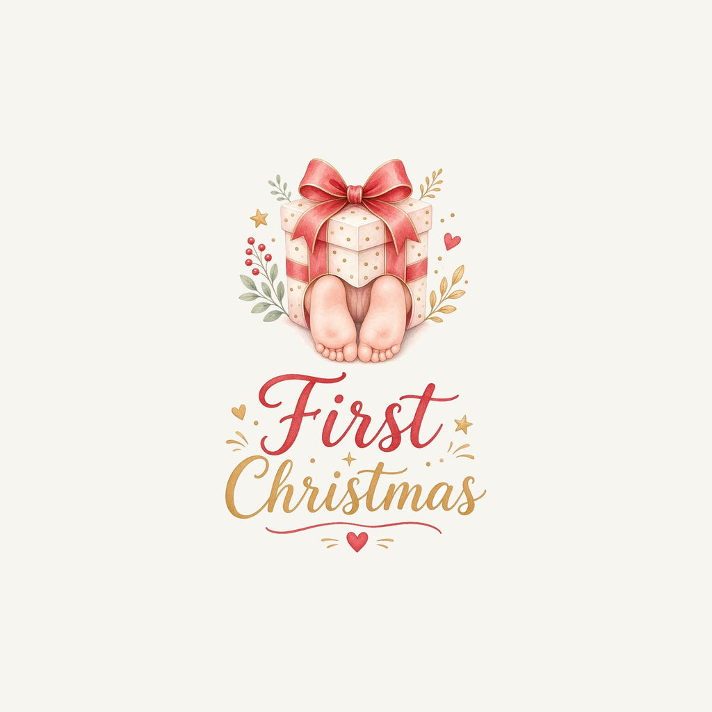 Baby Feet First Christmas Personalised Christmas Mug