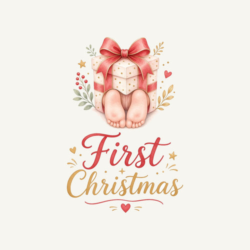 Baby Feet First Christmas Personalised Santa Sack