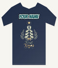 Baby Footprint Christmas Tree Personalised Kids and Baby Christmas Tee