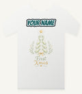 Baby Footprint Christmas Tree Personalised Christmas T-Shirt and Hoodie