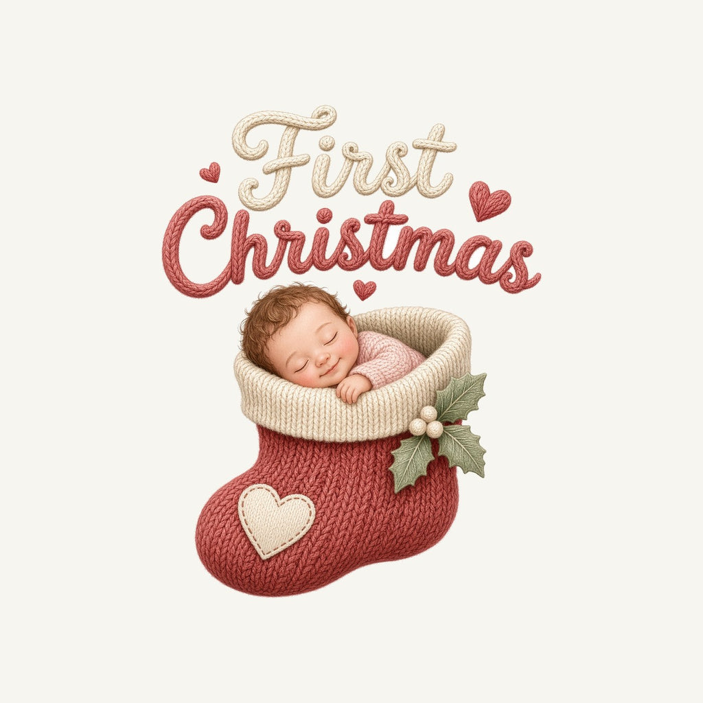 Baby In A Christmas Stocking Personalised Santa Sack