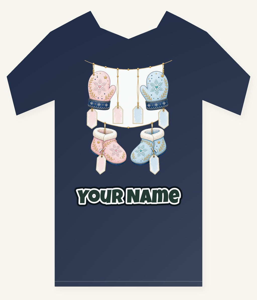 Baby Mittens and Booties Personalised Kids Tee and Baby Bodysuit
