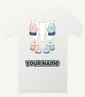 Baby Mittens and Booties Personalised Christmas T-Shirt and Hoodie