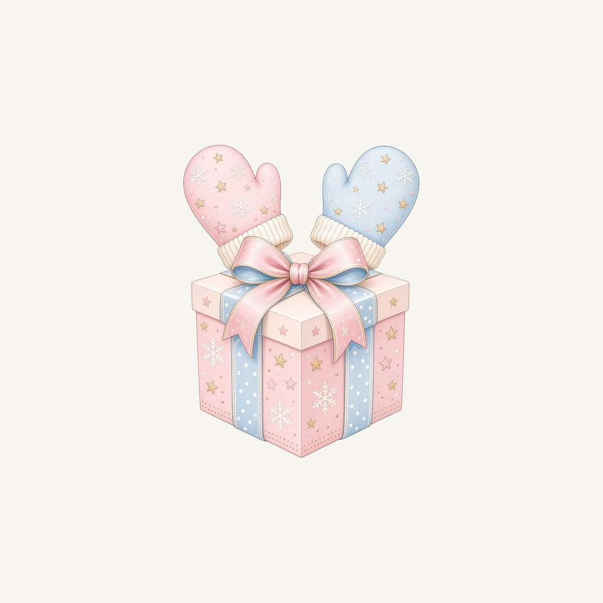 Baby Mittens Gift Box Personalised Christmas Mug