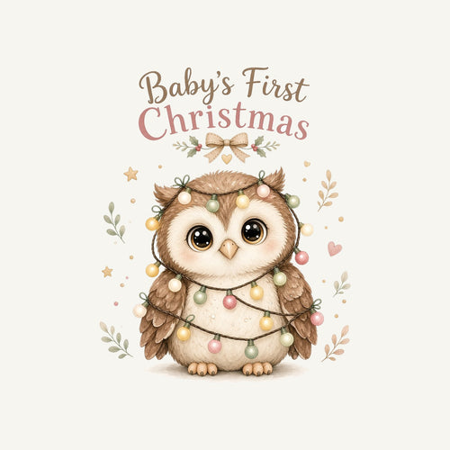 Baby Owl First Christmas Personalised Santa Sack