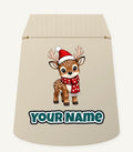 Baby Reindeer In Santa Hat Personalised Santa Sack