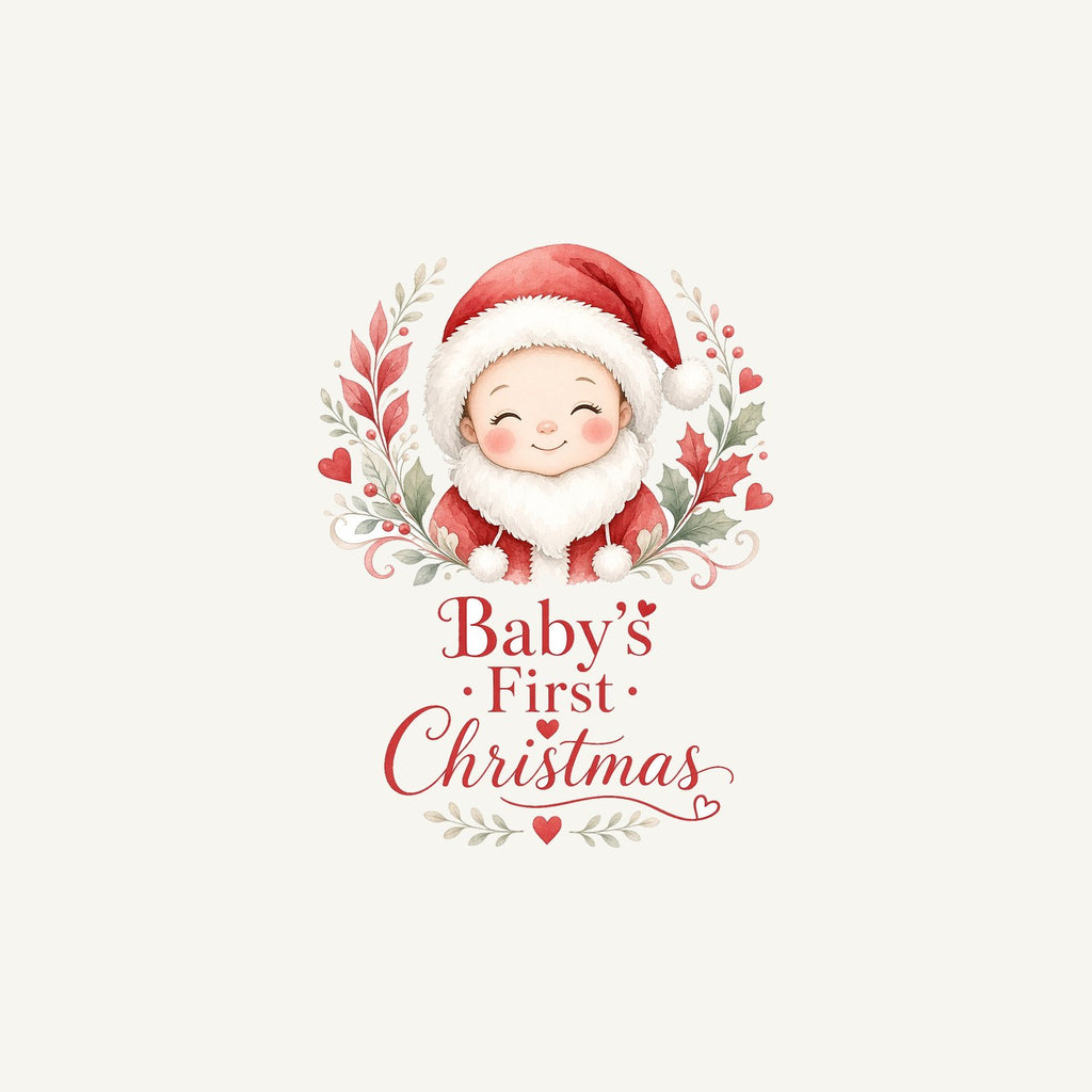 Baby Santa Wreath Personalised Christmas Mug