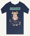 Baby's First Christmas Fawn Personalised Kids and Baby Christmas Tee