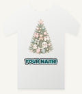 Baby's First Christmas Pastel Tree Personalised Christmas T-Shirt and Hoodie