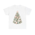 Babys First Christmas Pastel Tree design on a white tee