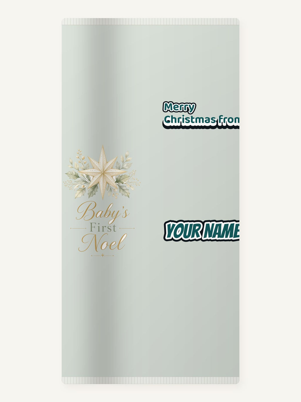 Baby's First Noel Star Personalised Beach Towel