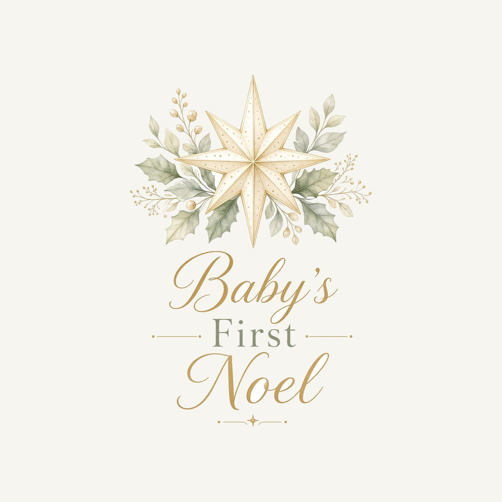 Baby's First Noel Star Personalised Christmas T-Shirt and Hoodie