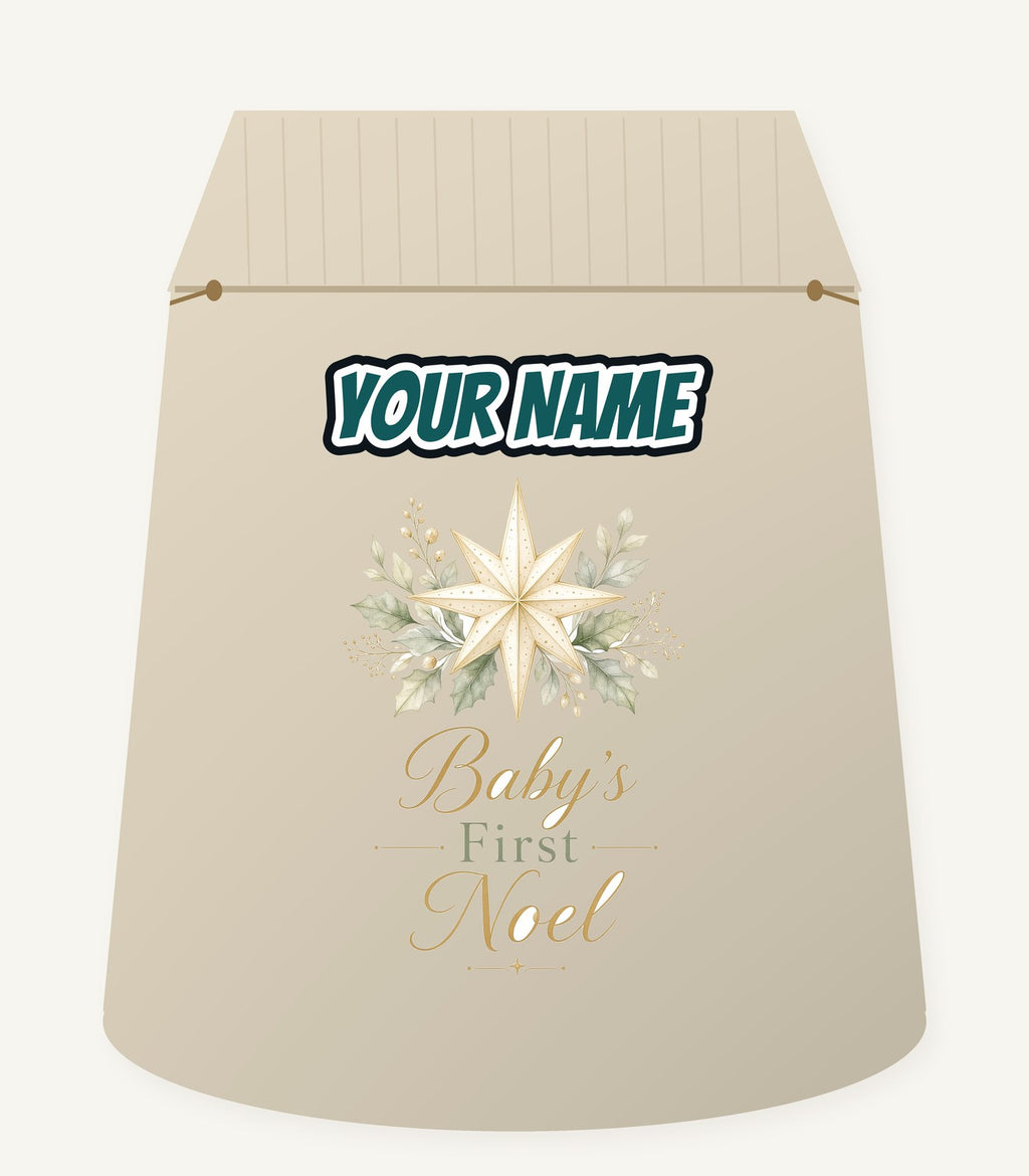 Baby's First Noel Star Personalised Santa Sack